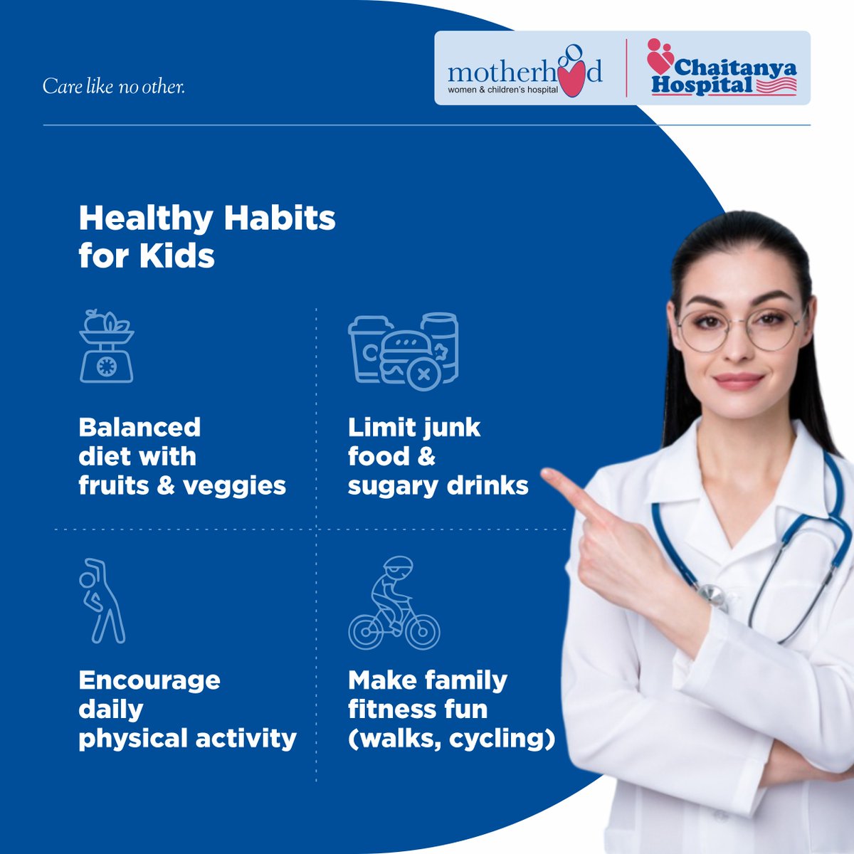 ChaitanyasChd's tweet image. Childhood obesity is rising fast in India, increasing risks of diabetes, heart disease &amp;amp; low self-esteem.

Small changes — healthy meals, outdoor play &amp;amp; routine checks — can make a big difference.

📞 0172 5088088

#ChildhoodObesity #PreventObesity #MotherhoodChaitanyaHospital