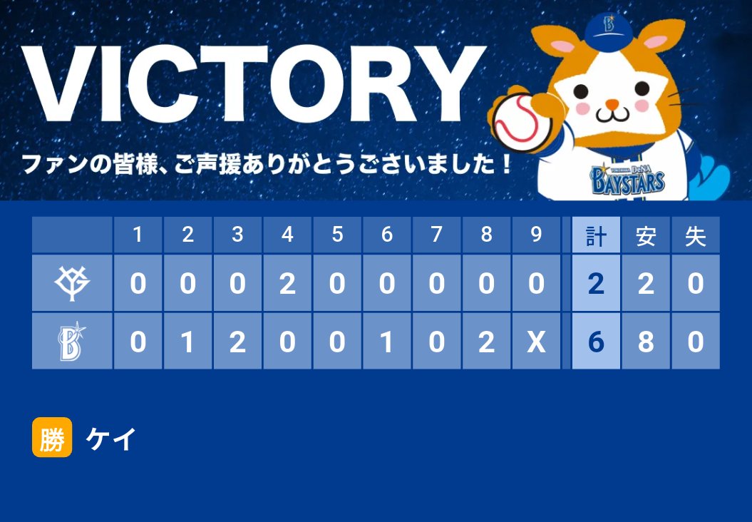 ryubay921's tweet image. 横浜優勝✨
go.dena.my/rLt4QgR
#横浜奪首 #baystars #STARGUIDE