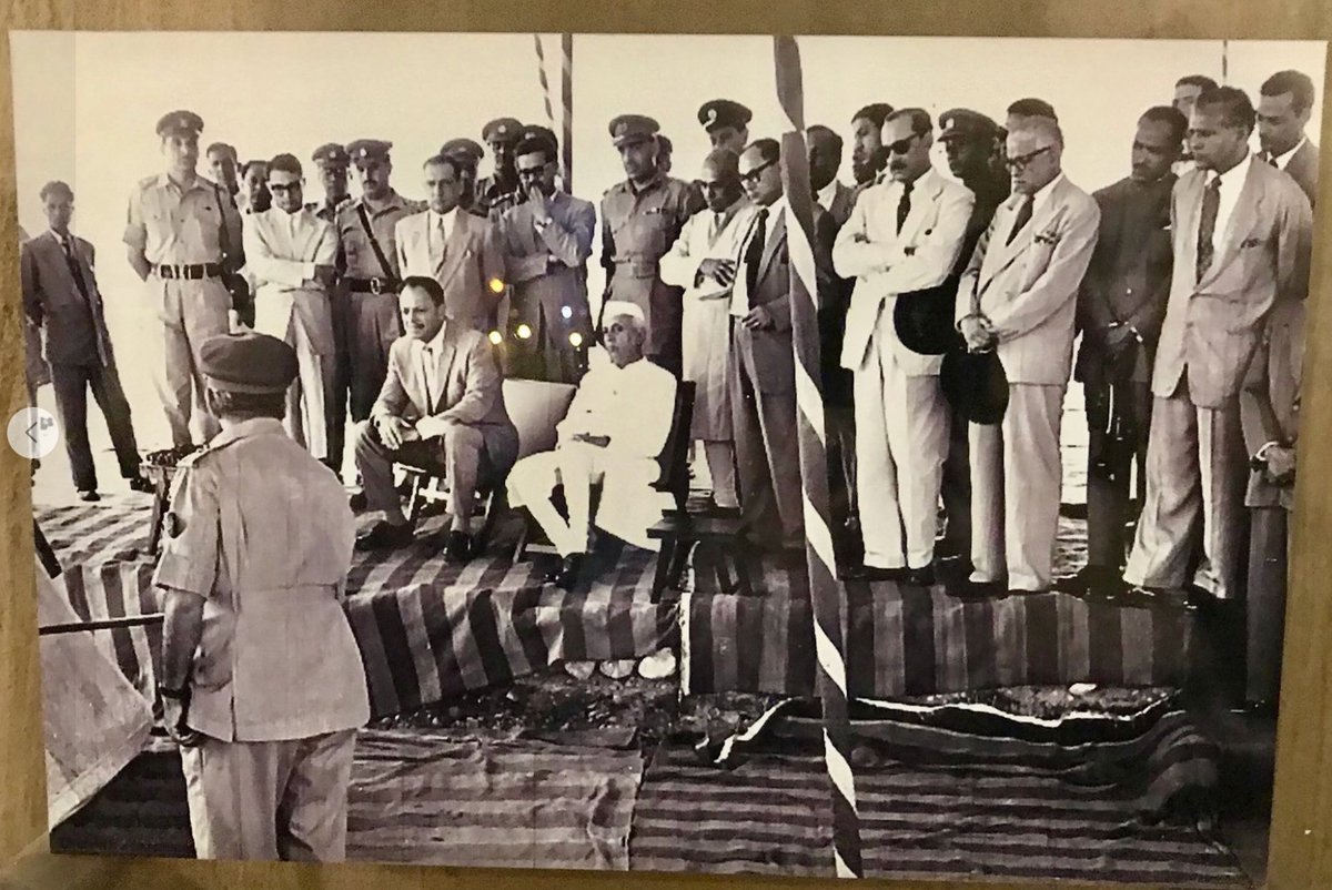 PM Jawaharlal Nehru being briefed on the master plan of Islamabad in 1960's... 
Removing Capital from Karachi was a blunder. If Karachi had stayed as the Capital, Pakistan would have been a far better economy. Indian leadership convinced Ayub to do it and the duffer followed.