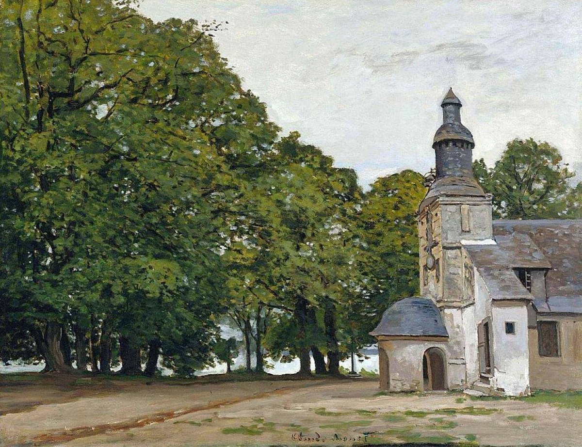 Claude Monet (1840–1926)
 - La Chapelle Notre-Dame-de-Grace, Honfleur (1864)