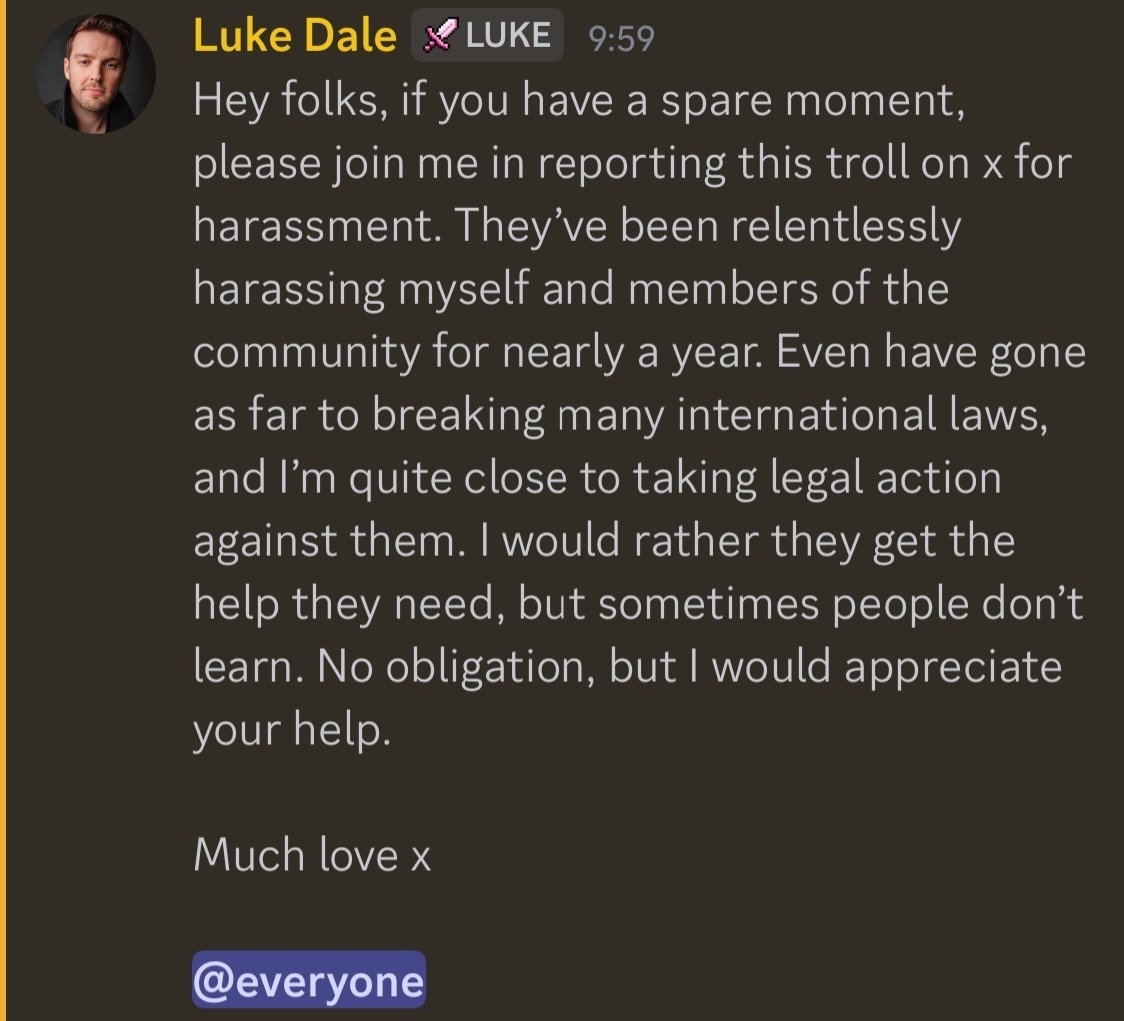 MarieOde's tweet photo. Well. No matter what, to denounce people and incite people to hate is not okay to do at servers at Discord. This is your personal problem, Mr. Dale, not your community. You and your fans said the others spread hate, but don't they? This is just too much. https://t.co/SJG72nXTOb