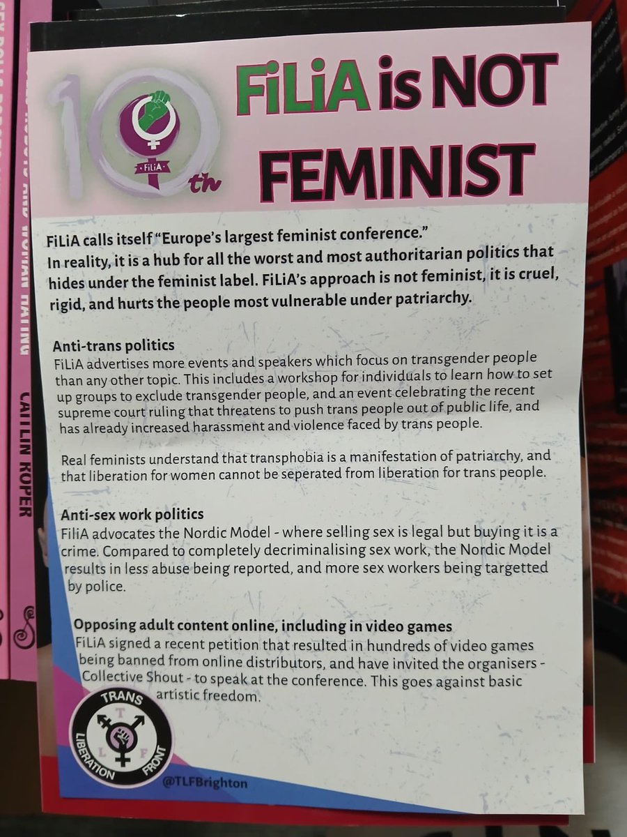 CrochetLady15's tweet image. As much as I have an issue with Filia for their leadership’s rabid Antisemitism this flyer from the Troons is very exposing 
It’s a perverts charter
They are angry a feminist organisation is against
1. Perverted men flaunting their fetish in public
2. Against perverted men…