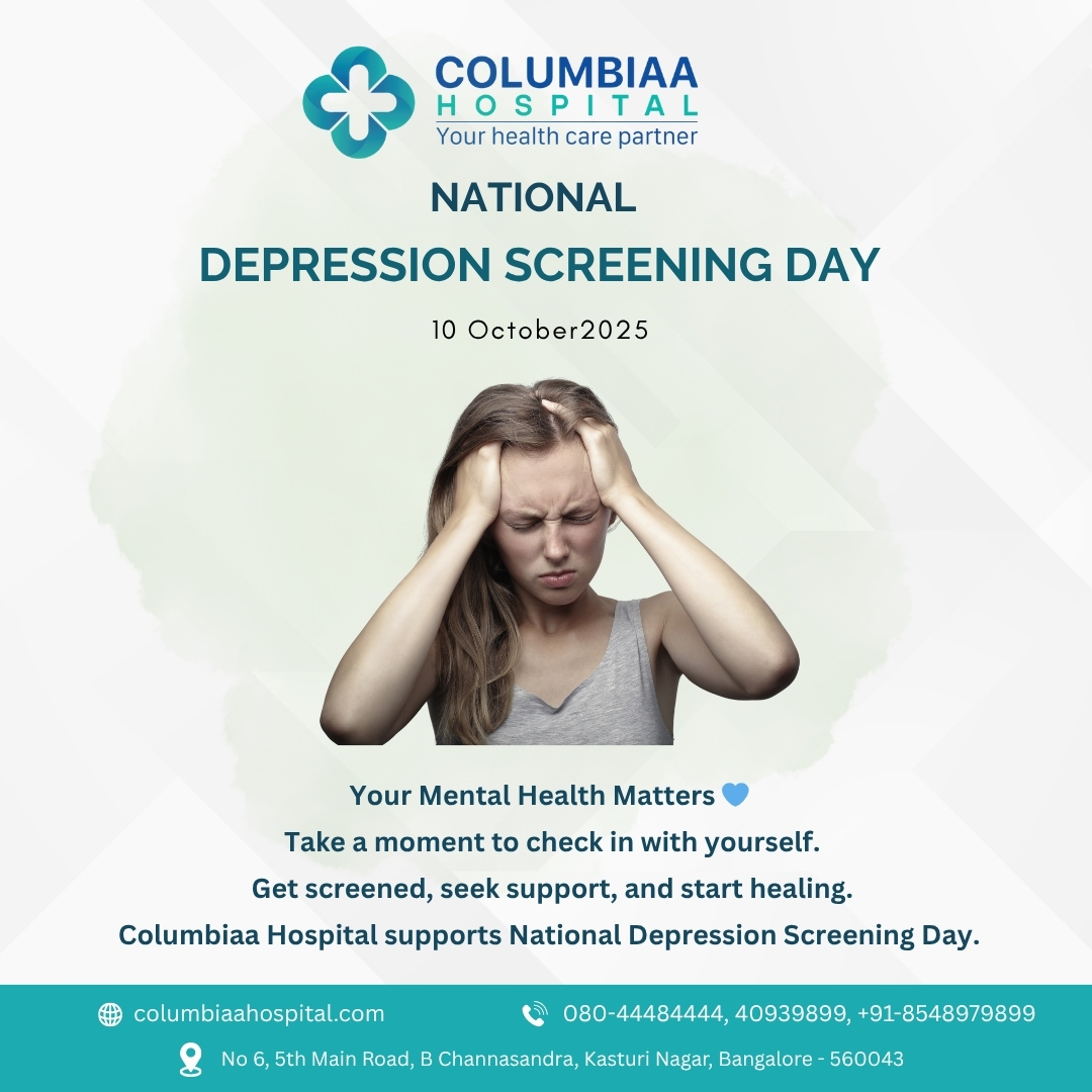 columbiaahosp's tweet image. Columbiaa Hospital observes National Depression Screening Day — raising awareness, breaking stigma, and encouraging mental health check-ups for a healthier mind and life.

#ColumbiaaCares #MentalHealthAwareness #DepressionAwareness #NationalDepressionScreeningDay