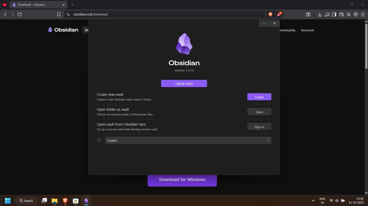 Based on a suggestion from <a href="/alve_om/">Om Alve</a> , exploring <a href="/obsdmd/">Obsidian</a> today 🙂
