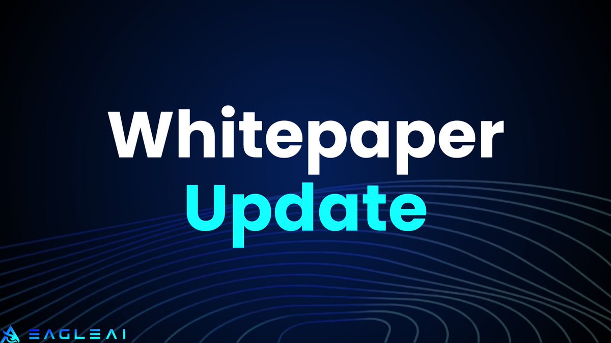 Whitepaper Update – Eagle AI Labs 📄

Our updated whitepaper is now live!

Discover how Eagle AI Labs has built an institutional framework designed to bring neural network predictive AI to the masses. 🙌

The update outlines how our ecosystem connects AI-driven predictive