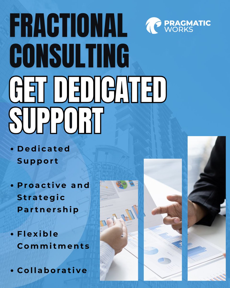 PragmaticWorks's tweet image. Need expert help—without the full-time hire? Our Fractional Consulting gives you flexible, part-time access to Pragmatic Works experts in Power BI, Power Apps, Copilot, and more. #PragmaticWorks #MicrosoftPartner
Learn more: prag.works/conslt