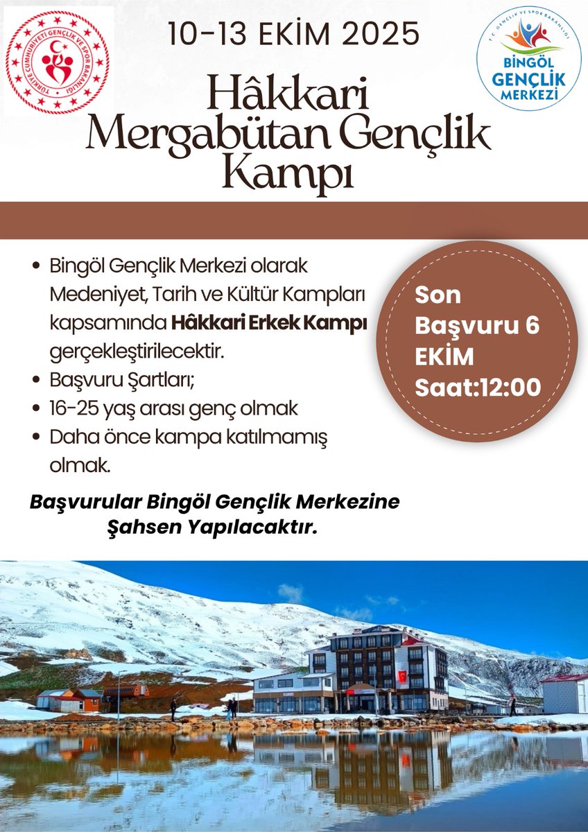 Bingöl Gençlik Merkezi (@gsb_bingolgm) on Twitter photo 