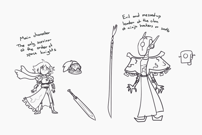 Found this concept art I drew two years ago for some kind of space fantasy story