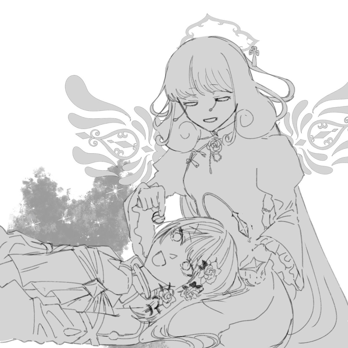 <a href="/Angel__box/">匣庭天使の脱出劇</a> 

逢山さん(@ K_SSRG )宅のミリエルちゃんとサボり仲間組ませていただきました〜！素敵関係ありがとうございます😭🙏
たくさん飴ちゃんあげちゃおうね……🍬🍭