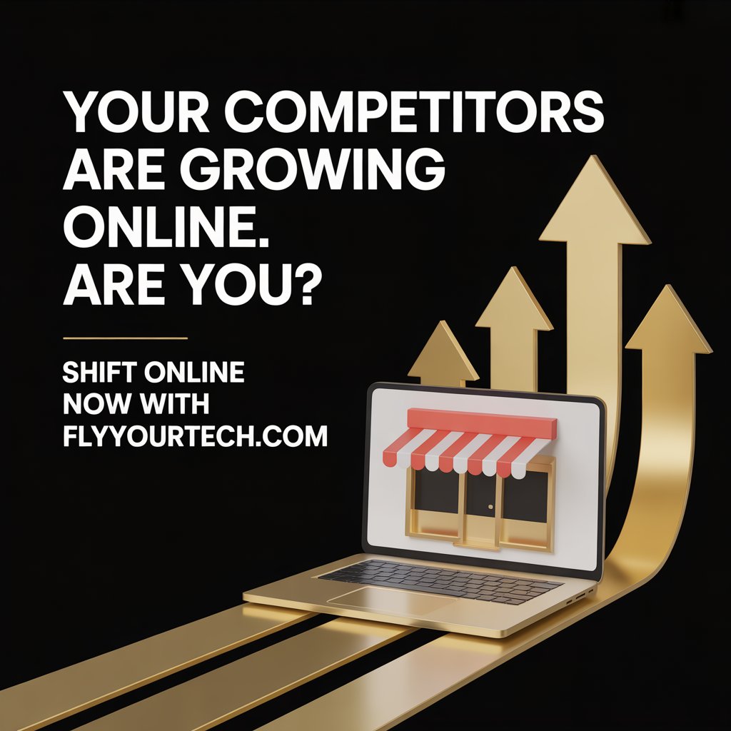 flyyourtech's tweet image. While your competitors are growing online, are you still waiting? 🚀 Let’s build your website today and put your business ahead of the game ✨”

#flyyourtech #webdevelopment #digitalgrowth #businessgrowth #onlinesuccess #fastwebsites #entrepreneur #smallbusiness #startups