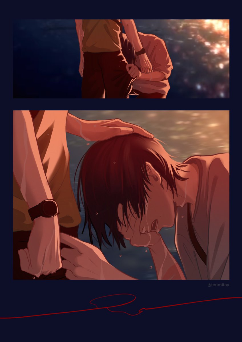 teumitay's tweet photo. I brought you a piece of my pain (haha don't hit me plz) and congratulations to everyone on the announcement of season 2 #thesummerhikarudied #光が死んだ夏 https://t.co/KUsjkUTznu