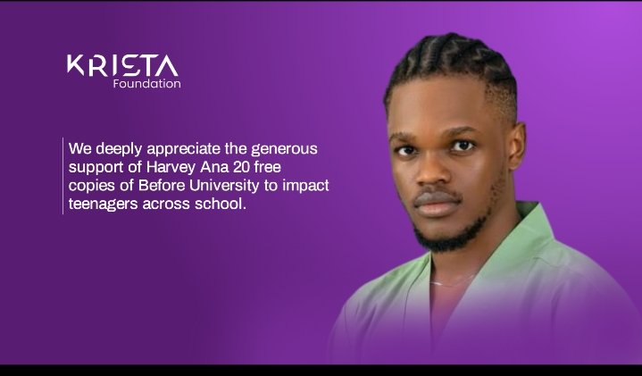 Congratulations 🎉 to @harveyana  for being a shining light in our journey at the Krista Foundation Project!
Your support has fueled dreams and created real impact. Thank you for standing with us. 🙏💜