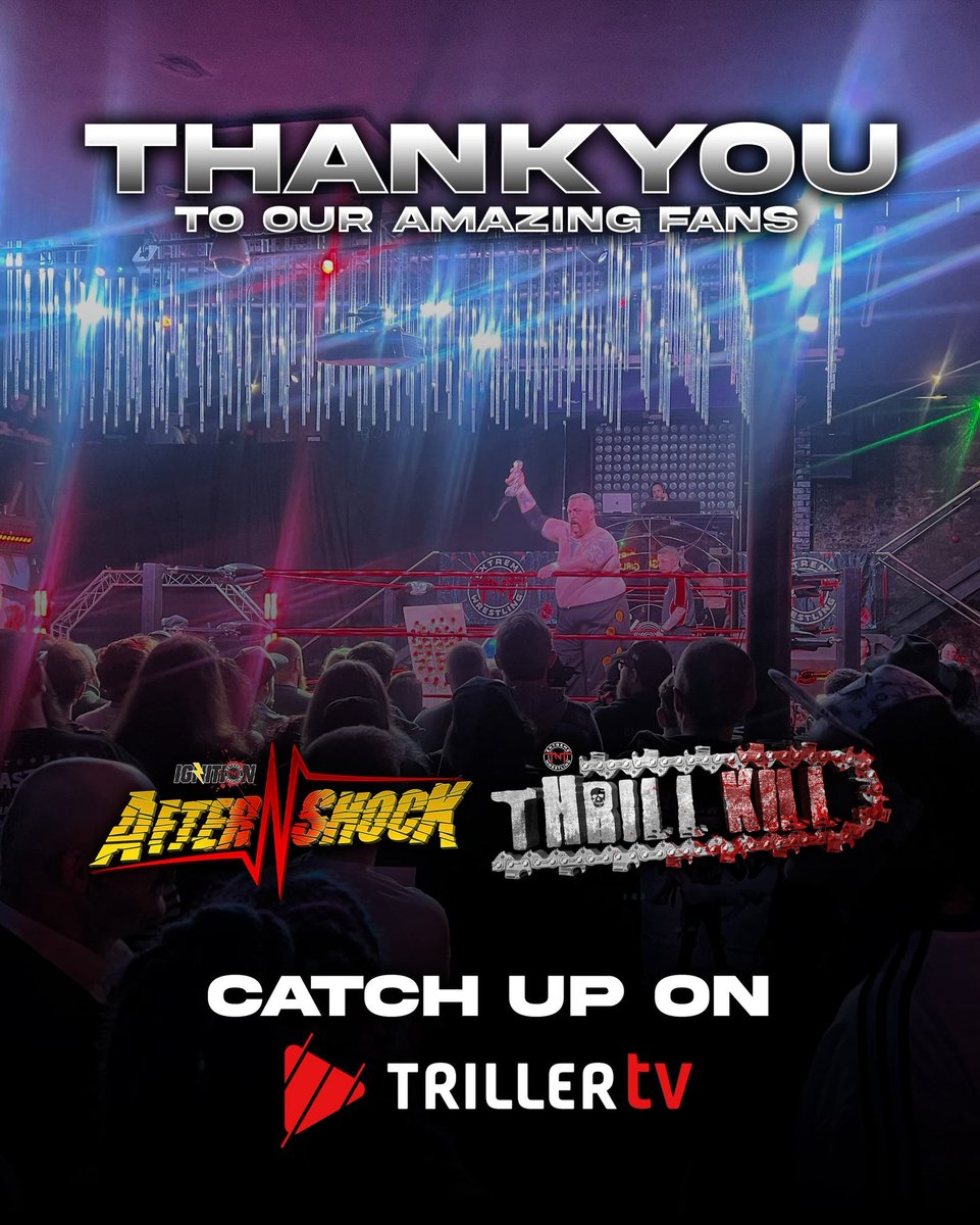 A massive THANK YOU to our incredible fan base for showing up to support High Voltage and Thrill Kill last night! 

Don't miss out, watch NOW on FITE.