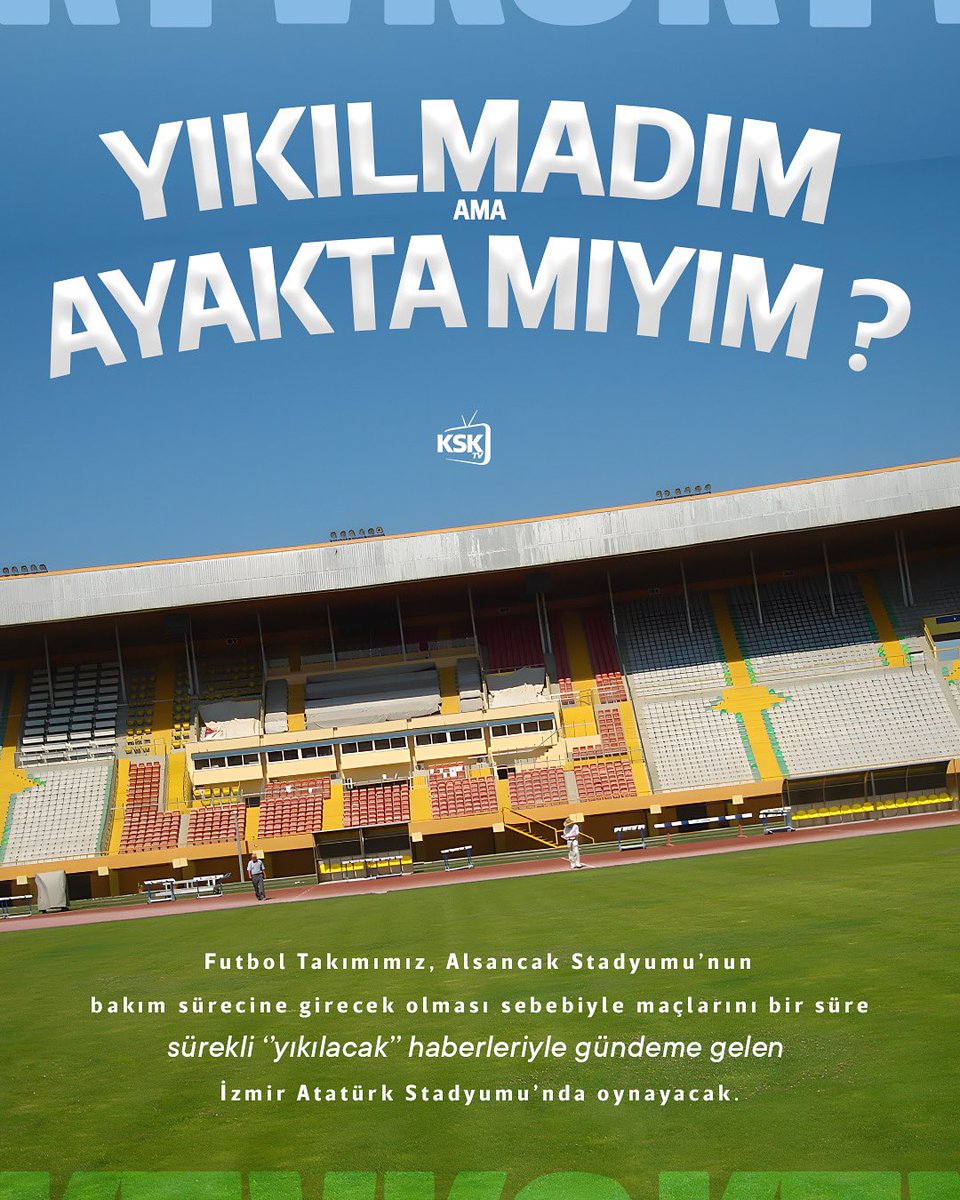 Futbol takımımız Alsancak Stadyumu’nun bakım sürecine girecek olması sebebiyle bir süre maçlarını sürekli yıkılacak haberleriyle gündeme gelen İzmir Atatürk Stadyumu’nda oynayacak.