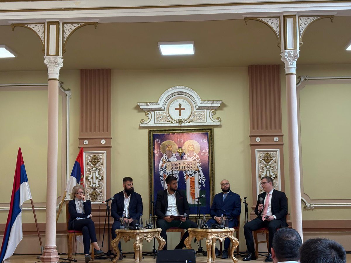 AdamSamuBalazs's tweet photo. 🤝 🇭🇺🇷🇸🇪🇸🇮🇹

The relations between #Serbia and #Hungary have never been as strong as in recent times. President @avucic represents a peace-oriented policy, pursues a firm anti-immigration stance, and follows a successful connectivity strategy, while secure and affordable energy supply is also our common interest. It is essential that we stand together against the attacks directed at sovereignist governments from abroad.

Hungary has proven that, where there is political will, illegal migration can be stopped by physical and legal means. In #Brussels, however, there is no recognition for protecting #Europe’s borders—only financial penalties. Change is needed in Brussels, and it will be brought by Patriots.

These were among the issues we discussed with Marina Raguš, Vice President of the Serbian National Assembly, @PabloGzlGasca from @vox_es, and @TheRealQuater, from @LegaSalvini.