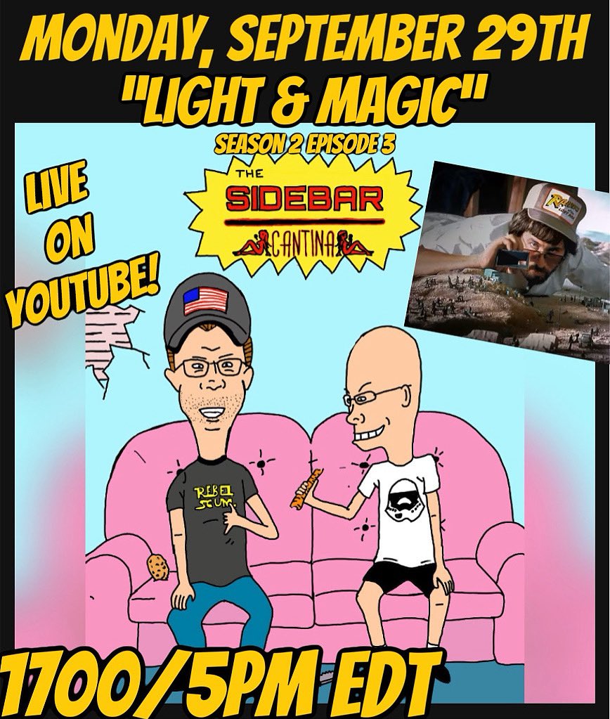 sidebarcantina's tweet image. TONIGHT Dave &amp;amp; Jason delve into Season 2 Episode 3 of the Disney+ series “Light &amp;amp; Magic”. Join us in the live chat at 5pm edt/2pm pdt LIVE on YouTube!
#starwars #lightandmagic #disneyplus