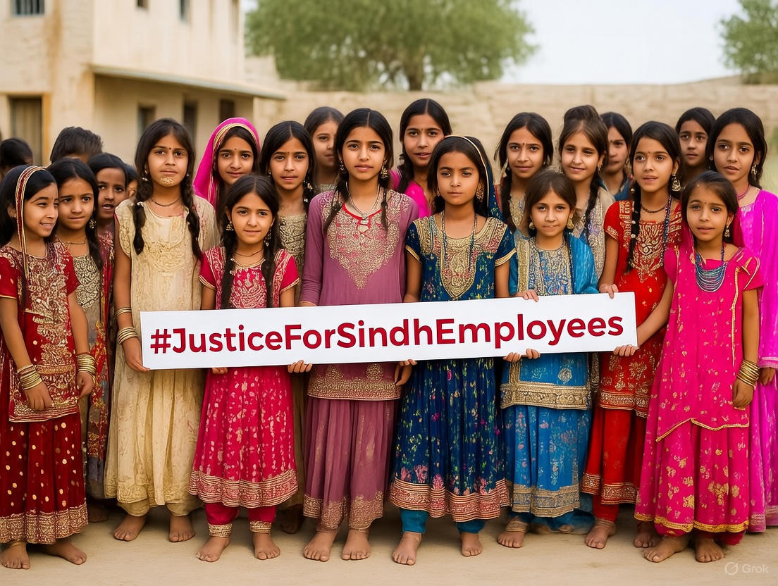 ملازم زندگي ڀر ڪم ڪري ٿو، آخر ۾ صرف پينشن تي گذارو ڪندو آهي. ان تي بہ اوھان جون نظرون آھن ڪرپشن ڪري اوھان اداره کوکلا ڪري ڇڏيا ٻئي پاسي ھاڻ شايد ڪمائي گھٽ ٿي ٿئي...
#JusticeForSindhEmployee