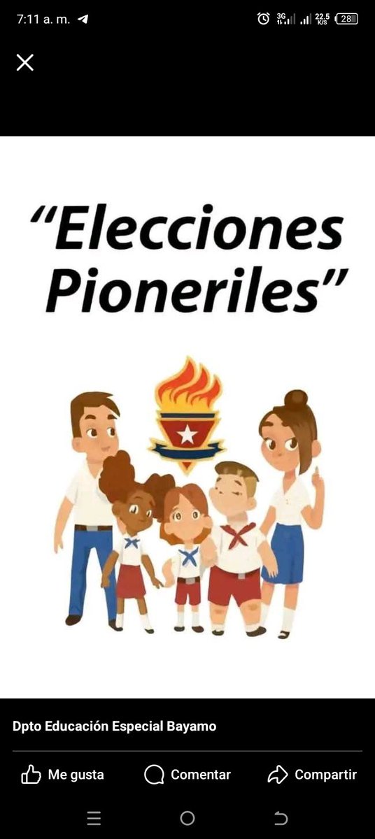 👉Arriba cabero!!!!!!!!!!!💪👏
.
.
.
📌Ya llegó el momento esperado....nuestros pioneros y pioneras, hoy realizarán sus #EleccionesPioneriles, éxitos para todos.

#OPJMGranma #GranmaConmigoCuenta
 #UJCGranma #EducacionGranma #ProvinciaGranma 
 #GranmaConmigoCuenta