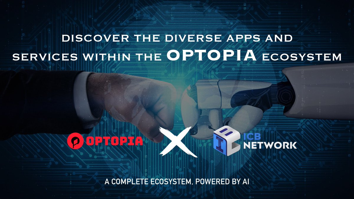DavidChen67022's tweet image. Partnership Announcement
 
@icbx_network x @Optopia_AI 🤝
 
This collaboration brings a new AI application standard to ICB Network — delivering a high-performance, low-cost &amp;amp; secure platform for next-gen AI dApps.
 
The future of AI starts here. 🌐
 
#ICBNetwork #Optopia #AI #Web