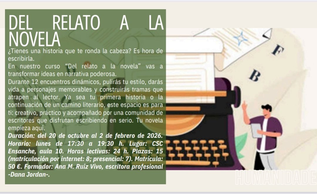 Arrancamos nuevo curso presencial en @upenlasaramago. ¡No te quedes sin tu plaza!