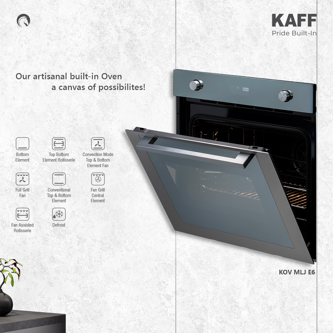 kaffindia's tweet image. ✨ Redefine modern cooking with the KAFF KOV MLJ E6

🔥 60 cm Electric Oven | 80 L cavity | True Convection
✨ Sleek Half Mirror Glass + SS finish
🛡️ Safety-first with Child Lock &amp;amp; triple glass door

👉 Explore: kaff.in/products/kov-m…

#KAFFIndia #BuiltInOven #KitchenInnovation