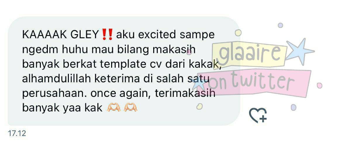 seneng bisa bantu bahkan walaupun cuman lewat template dan tips yang aku sediain!

t. cv ats