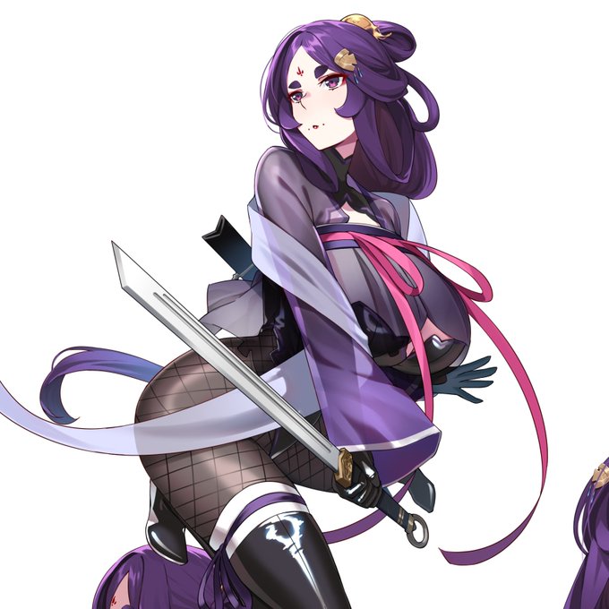 初めてこの衣装をデザインしたの時、これは対魔忍と言いますが、でも日本くノ一ではなく、唐の女性衣装、齊胸襦裙でした。🤔 