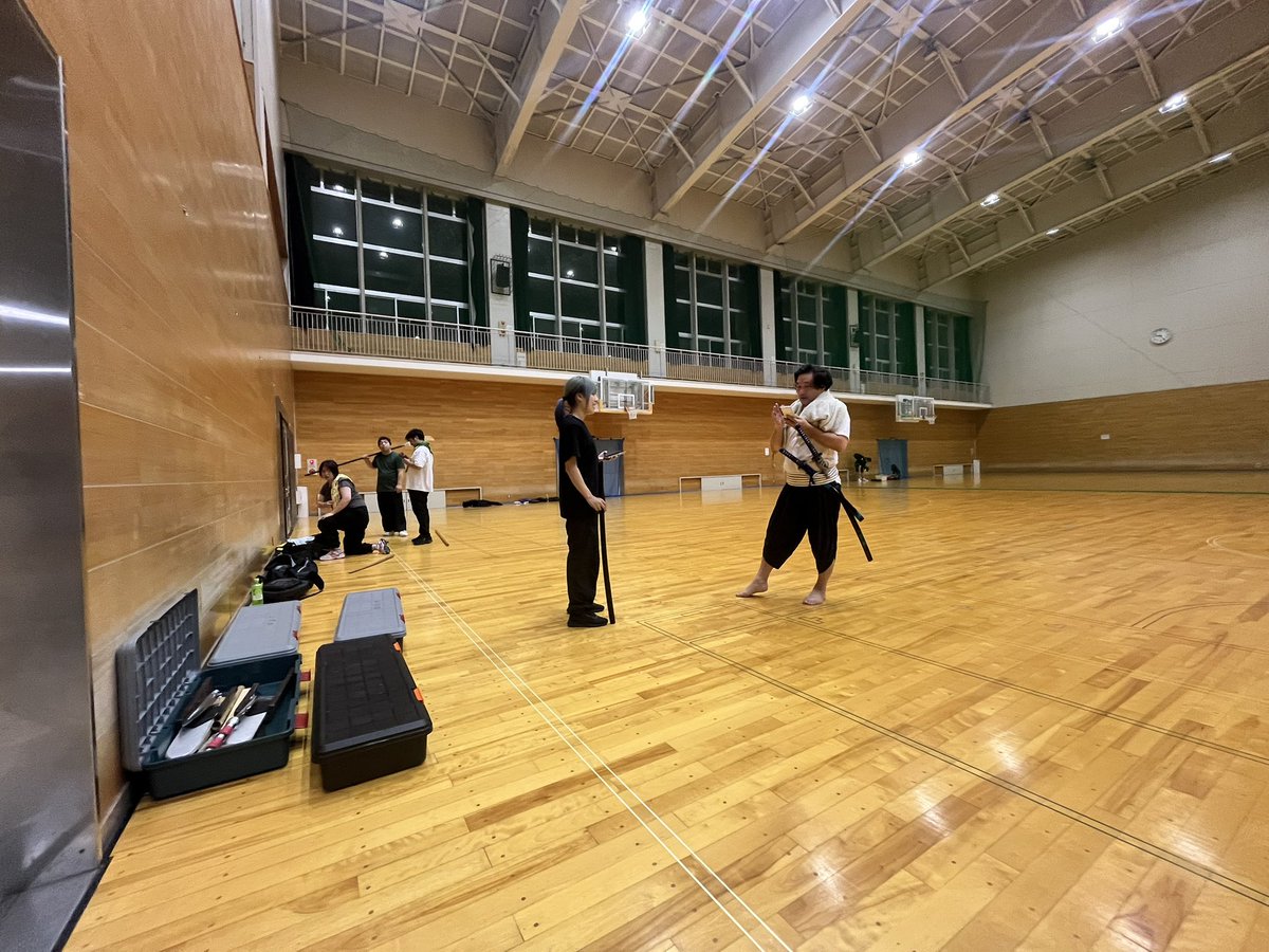 Tatekyo2's tweet image. 殺陣教室始まってます