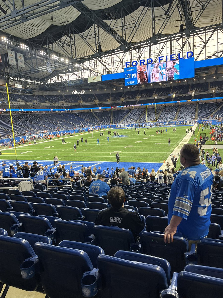 BoosterTim's tweet image. What an excellent game to be at. Got the “W” and had great seats. Way to go #Lions #OnePride