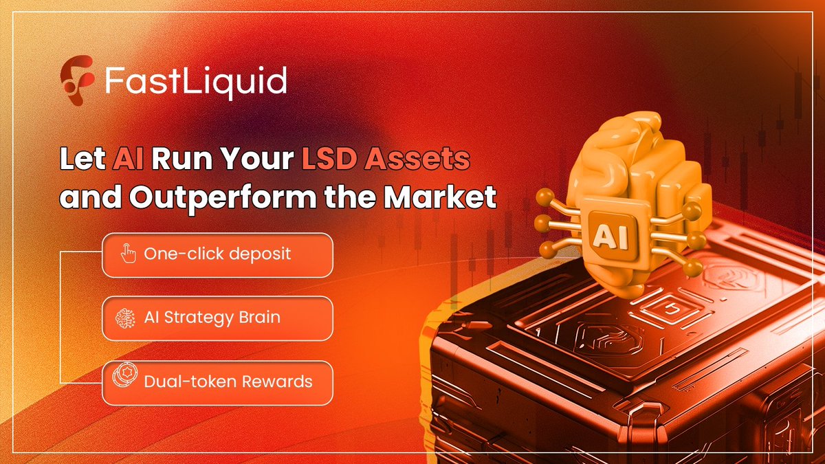 FastLiquidAI's tweet image. Manual hopping across protocols wastes yield & time.
#FastLiquidโs AI engine scans L2s, predicts gas peaks & reallocates in real-time โ outperforming manual ops by +2.3% monthly yield. ๐
Your LSD assets, now fully automated.
Read more: bit.ly/4mEqy78
#DeFi #LSD #AI