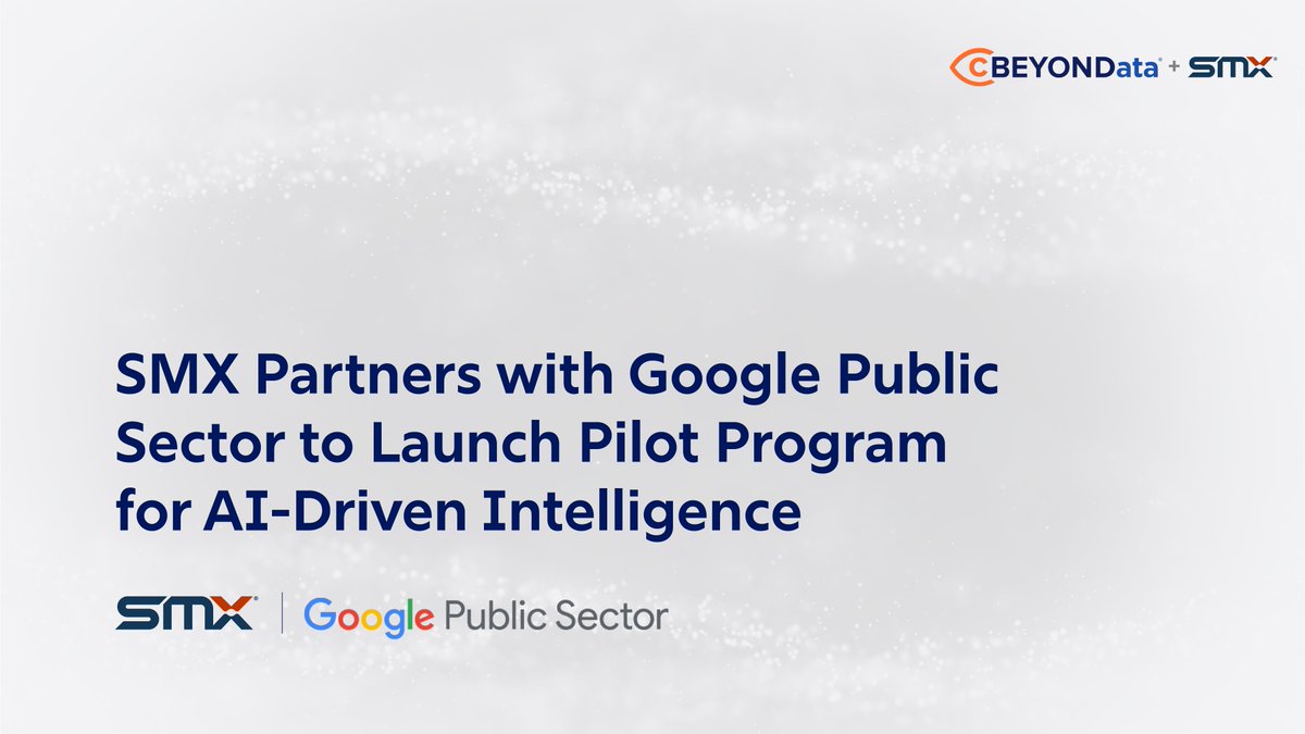 We’re proud to spotlight our partner SMX and their new AI collaboration with Google Public Sector and WWT. Together, they’re bringing operational AI into theater for the DoD under the LEIA Task Order. 📖 Read the full announcement: pulse.ly/6jtld5bo51

#AIinDefense