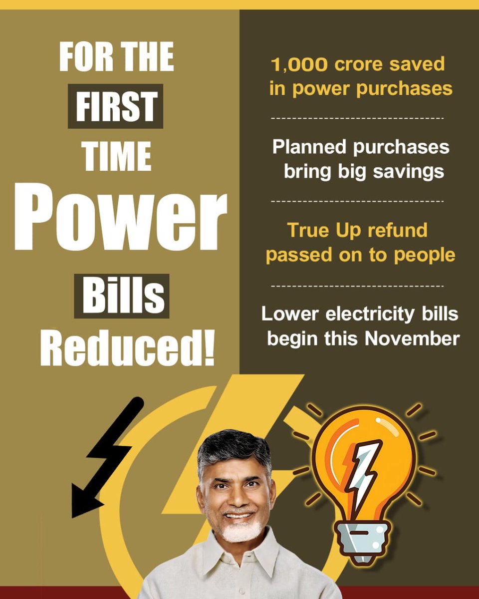 RebelSalaar's tweet image. Every unit consumed now carries savings, not stress. That’s the power of True Down. #PowerPayBackInAP