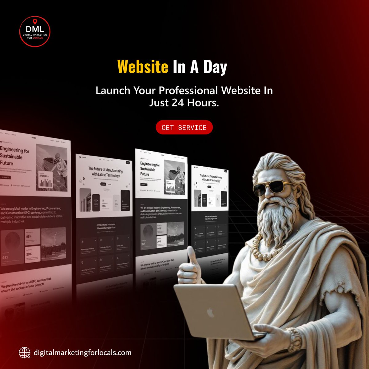 DML_Agency_AI's tweet photo. ππππ¬π’ππ π’π§ π πππ²β¨
A professional website designed and launched in only 24 hours. Quick setup, modern design, and an immediate online presence for your business. Get service today and go live tomorrow.
#WebsiteInADay #WebDesign #BusinessGrowth #DigitalMarketing https://t.co/BDv4LsWNw9