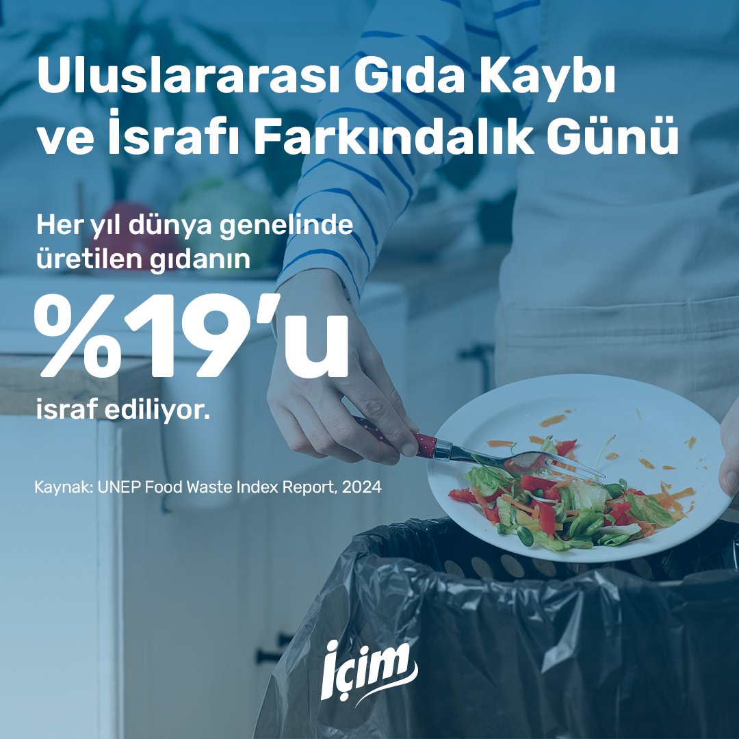 icim's tweet image. Her yıl üretilen gıdanın 5’te 1’i çöpe gidiyor. Oysa ziyan edilen her lokma; emeğin, suyun ve enerjinin kaybı demek.

Bugün atılan küçük adımlar, yarının büyük farklarını yaratabilir.

Uluslararası Gıda Kaybı ve İsrafı Farkındalık Günü kutlu olsun!

#İçim #Sürdürülebilirlik