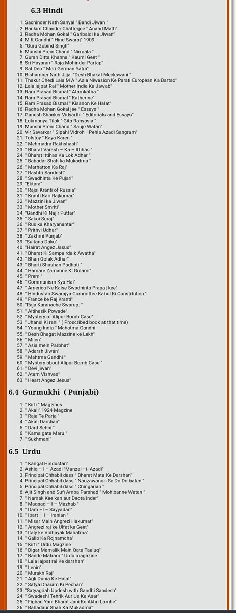 At age of just 23, #BhagatSingh read 300+ books.What an incredible personality he was! 

Below is the list of Books read by him:
shahidbhagatsingh.org/index.asp?link…