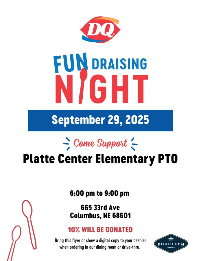 Our PTO <a href="/DairyQueen/">Dairy Queen</a> fundraiser is tonight from 6:00-9:00pm! #lakeviewvikes