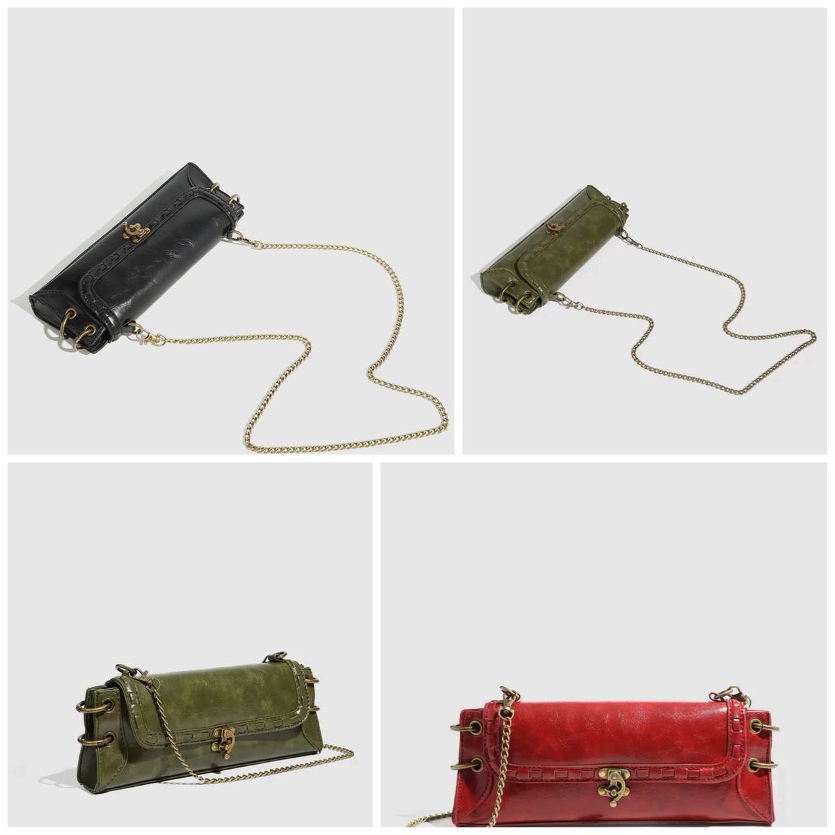 One-shoulder lock bronze gold crossbody bag available in these beautiful colours
Price :25k 
Colours: Black, red , green 
Very beautiful underarm clutch bag
Location: seyi makinde complex bodijamarket ibadan 

Christians/Newcastle/PENGASSAN/Dangote/Happy New Week/NEWARS/Arsenal/