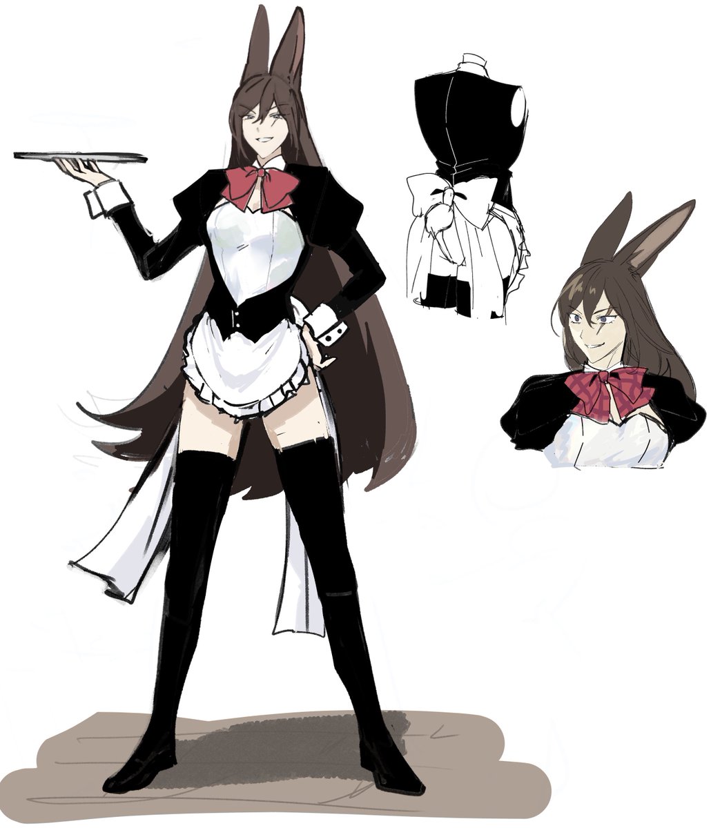 バニーメイド戦闘狂…………(もう少し装飾足したい)