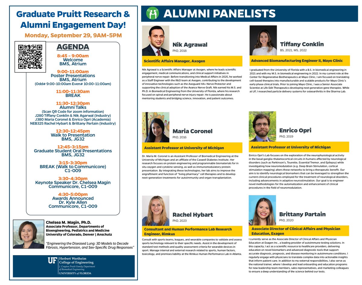 We’re excited to welcome our alumni back for Graduate Pruitt Research &amp; Alumni Engagement Day! 🎓 Tune in virtually on Zoom today, 11:30 AM – 12:30 PM, for alumni talks.