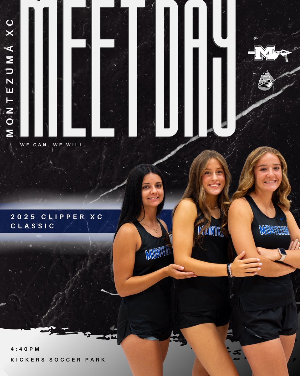 MEET DAY

2025 Clipper Cross Country Invitational
📍 Kickers Soccer Complex, Iowa City
⏰ 4:40
🆚 11 teams (5 1A)

💻 Live results at live.kauderresults.com/meets/57335