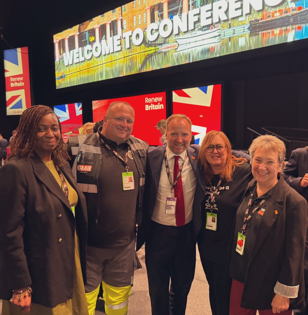 So proud of team GMB today.

Sharon was such a strong voice for our members in the potteries - we need action on energy prices now to save our ceramics industry.

And brilliant to see big Matt from Hinkley Point introducing the Chancellor - onwards to Sizewell C! #Lab25