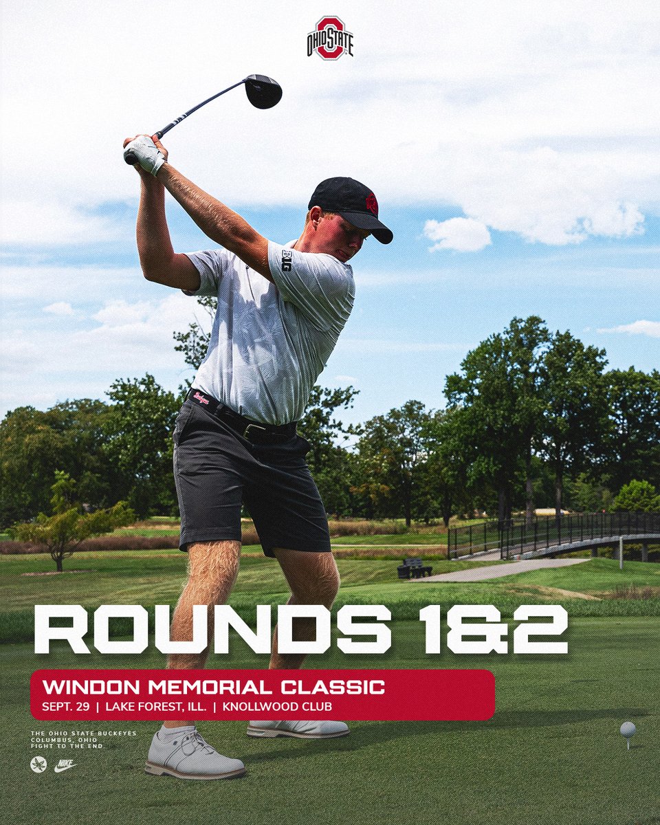 Opening day at Knollwood. Shotgun at 9:30 a.m. ET #GoBucks 

FOLLOW: scoreboard.clippd.com/tournaments/23…