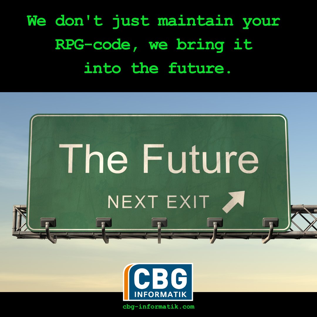 CBG_Informatik's tweet image. Quote of the week: We bring your RPG-code into the future.
CBG Informatik GmbH
.
.
.
#cbginformatik #ERP #erpsystem #as400 #cloudsolution #cloud #Infor #IBM #production #manufacturing #project #projectmanagement #quoteoftheweek
