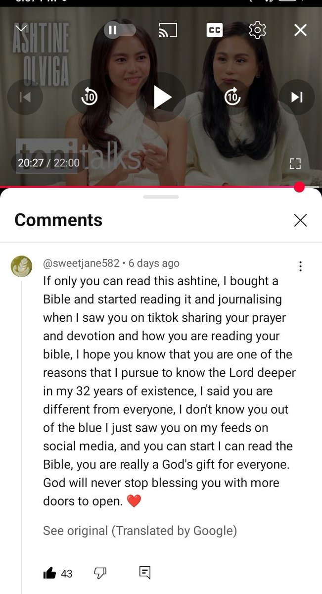 SomyaSharm50398's tweet image. Thank u,Miss Tony for inviting our Mutya, Ashtine and thank u more as a international fan for adding English subtitles her words and voice healed my inner child