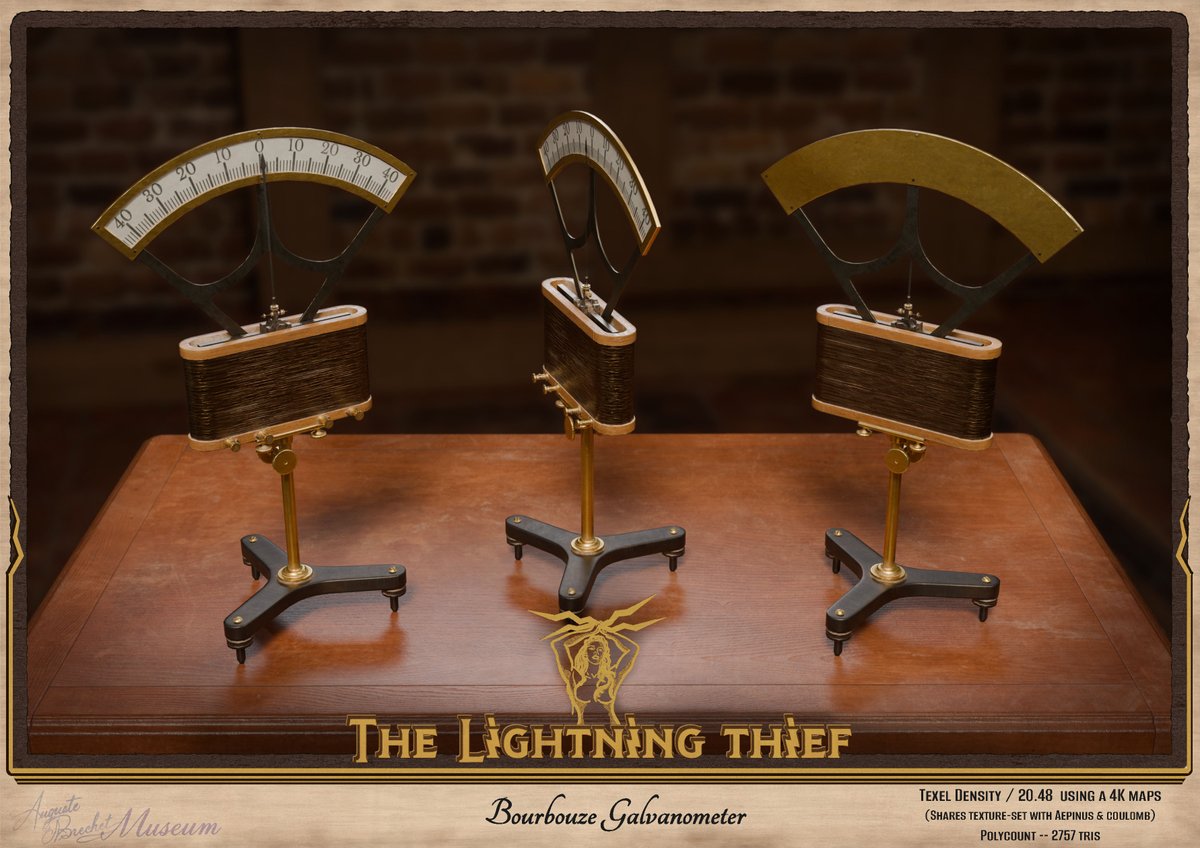 Hey !

I've just published the third part of the game-ready assets I'm making for my personal project.

That's a travel into the past, to discover many devices made to study electricity. 
Those ones are part of my favorites. 😍 

More on art station :
artstation.com/artwork/Gv0Bx3