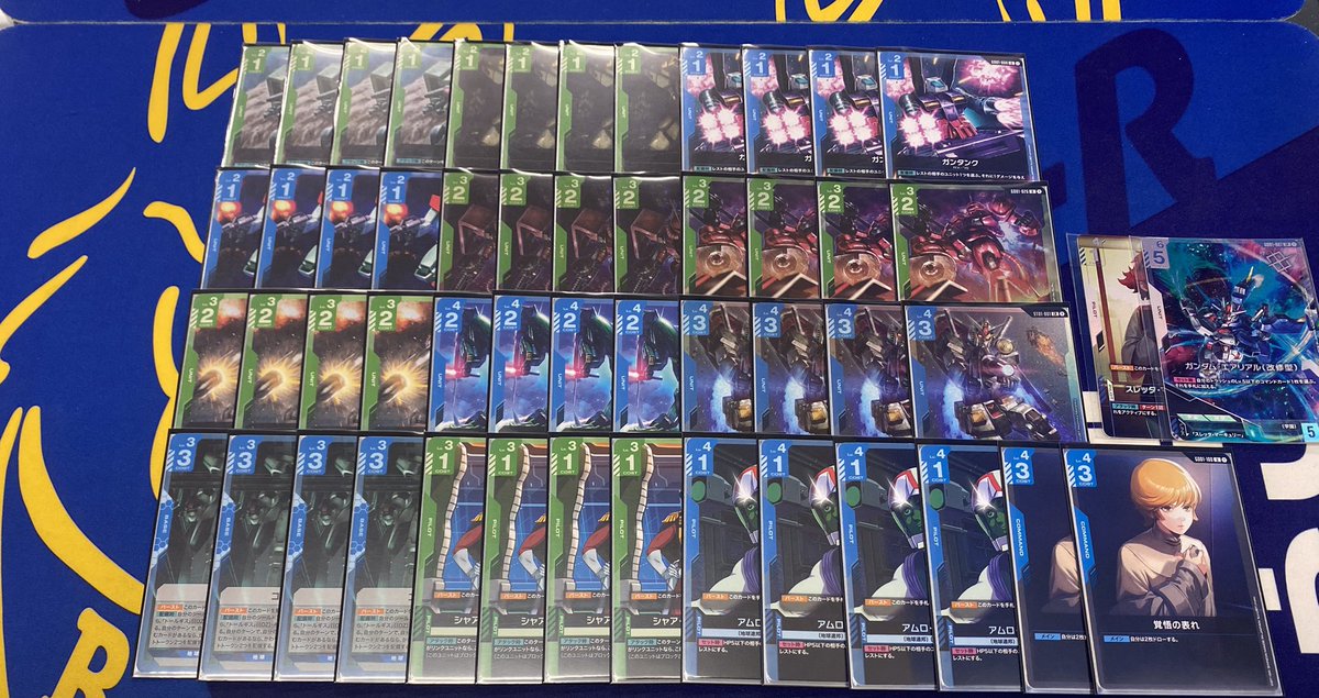 ニュータイプチャレンジ
使用:青緑

1.青緑 〇
2.青緑 〇
3.青白 〇
4.青緑 〇
5.青赤 〇

運良すぎて優勝