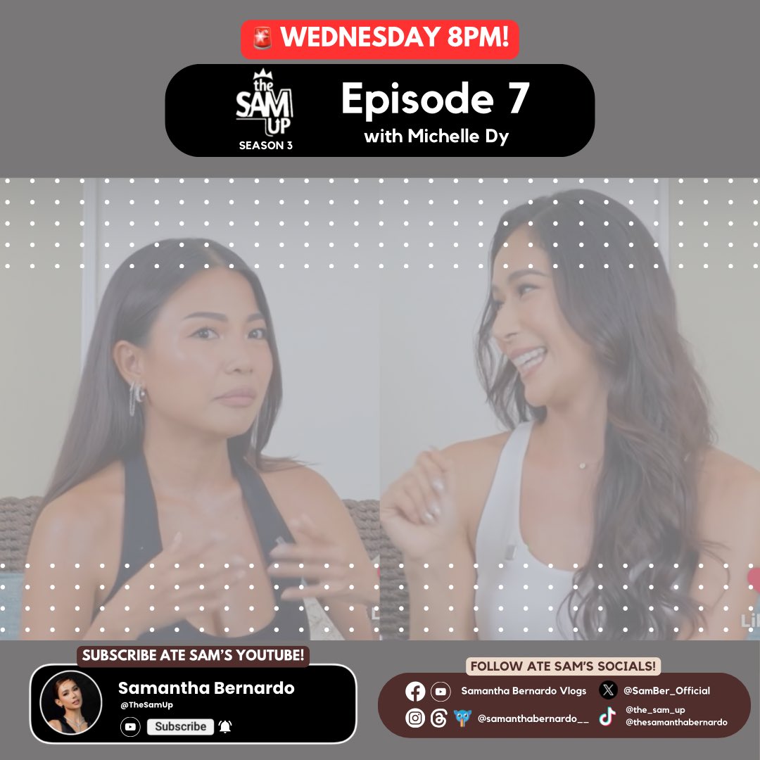 reinsilverio_26's tweet photo. NEW EPISODE ALERT! 🚨🩵
catch episode 7 of the sam up season 3 with @michelle_dy on wednesday at 8pm on ate @SamBer_Official’s youtube channel! ✨
subscribe to ate @SamBer_Official’s yt channel! 🫶🏼✨
🔗: https://t.co/YnMBW2jWFT
#SamanthaBernardo #SamBer #SamLy #TheSAMUp https://t.co/s1kZNXCgHb