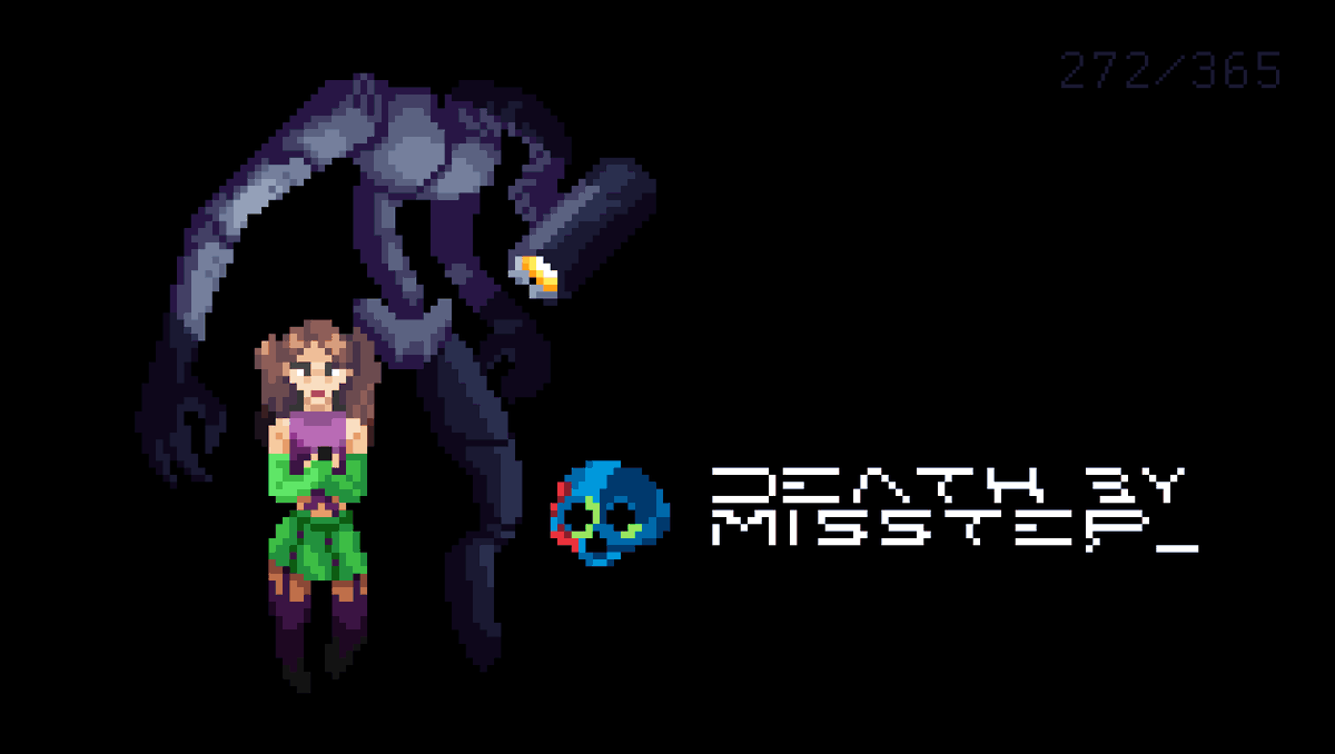 For today's #pixel_dailies I want to shoutout my friends of Death by Misstep
<a href="/DeathByMisstep/">Death By Misstep | Horror & Rhythm videogame!</a> , a #horror and rythm indie game that just released a demo! Link in the comment below