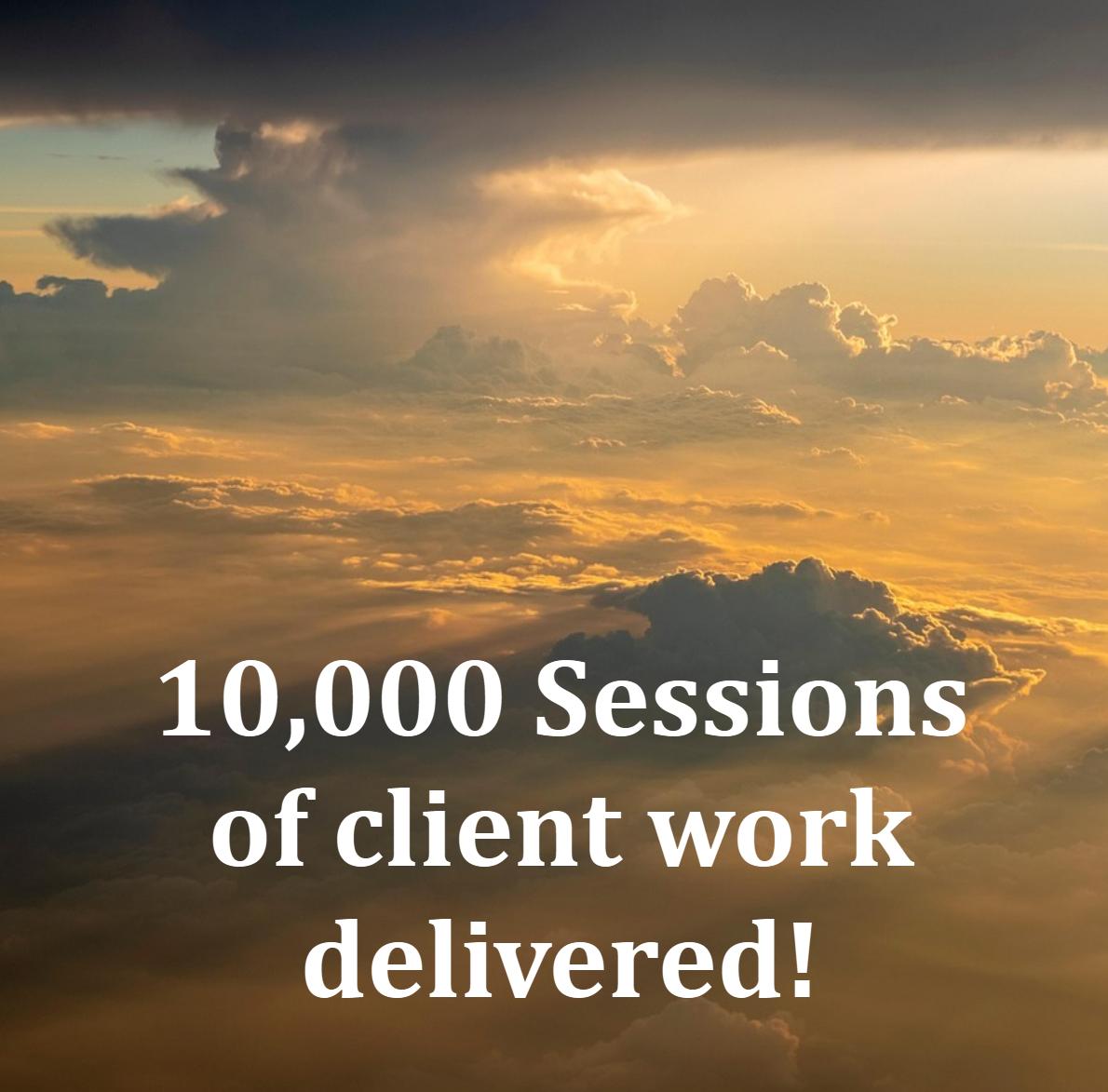 Last week I saw my 10,000th client session.

It's been a privilege to be part of the healing journey of so many people.

Being a self employed therapist isn't easy. Very few earn a living doing it, but the difference the work makes in people's lives it makes it so worthwhile!
