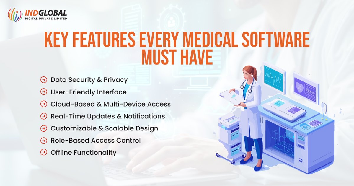 Indglobal's tweet image. Key features every medical software must have
Read more- tinyurl.com/27zzn6v2
Contact us- 9741117750
Mail us- info@indglobal.in
#softwaredevelopment #softwaredevelopmentagency #softwaredevelopmentcompany #softwaredevelopmentservices #softwaredevelopmentlifecycle